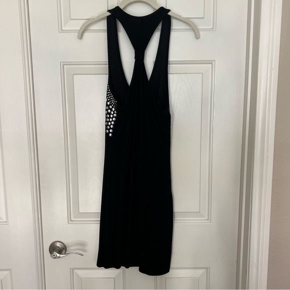 Black and Silver Bodycon Dress - Picture 4 of 6